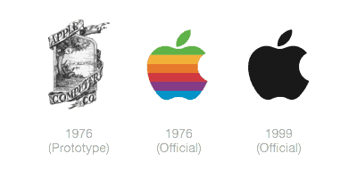 apple-logo-history วิธีออกแบบโลโก้ให้ยืนยาวนาน