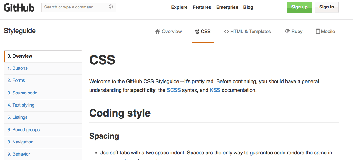เทคนิคการเขียน Css เว็บ Github โดยผู้สร้าง Bootstrap