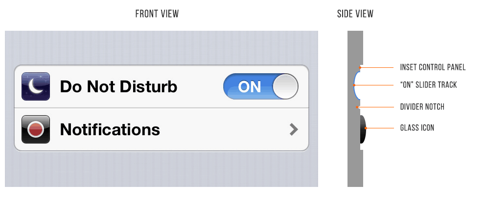UI Design iOS6 Setting Screen