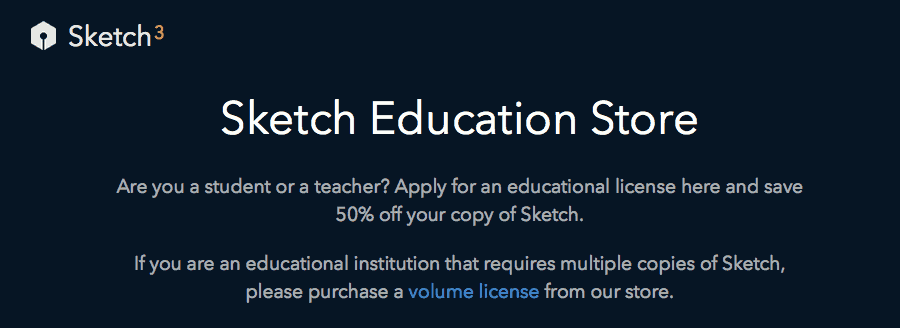 Sketch Education Store - สั่งซื้อ Sketch ด้วยบัตรนักศึกษามีส่วนลดพิเศษให้ !!