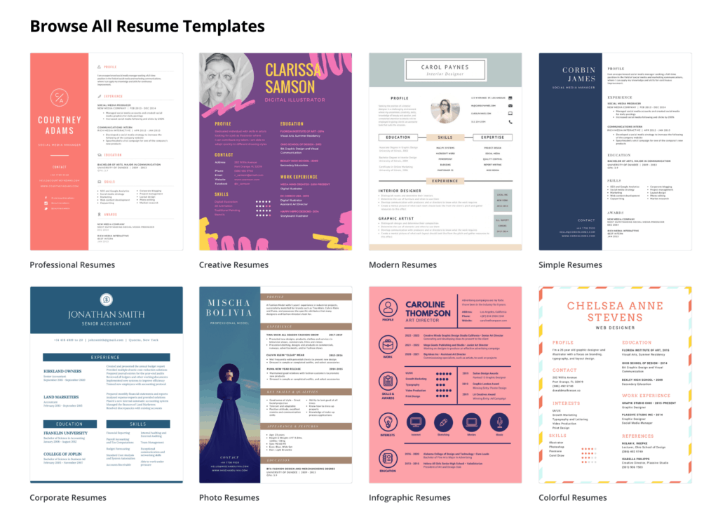 ทำ Resume ฟรี! ด้วยโปรแกรมออนไลน์ มีเทมเพลตให้เลือก - Designil