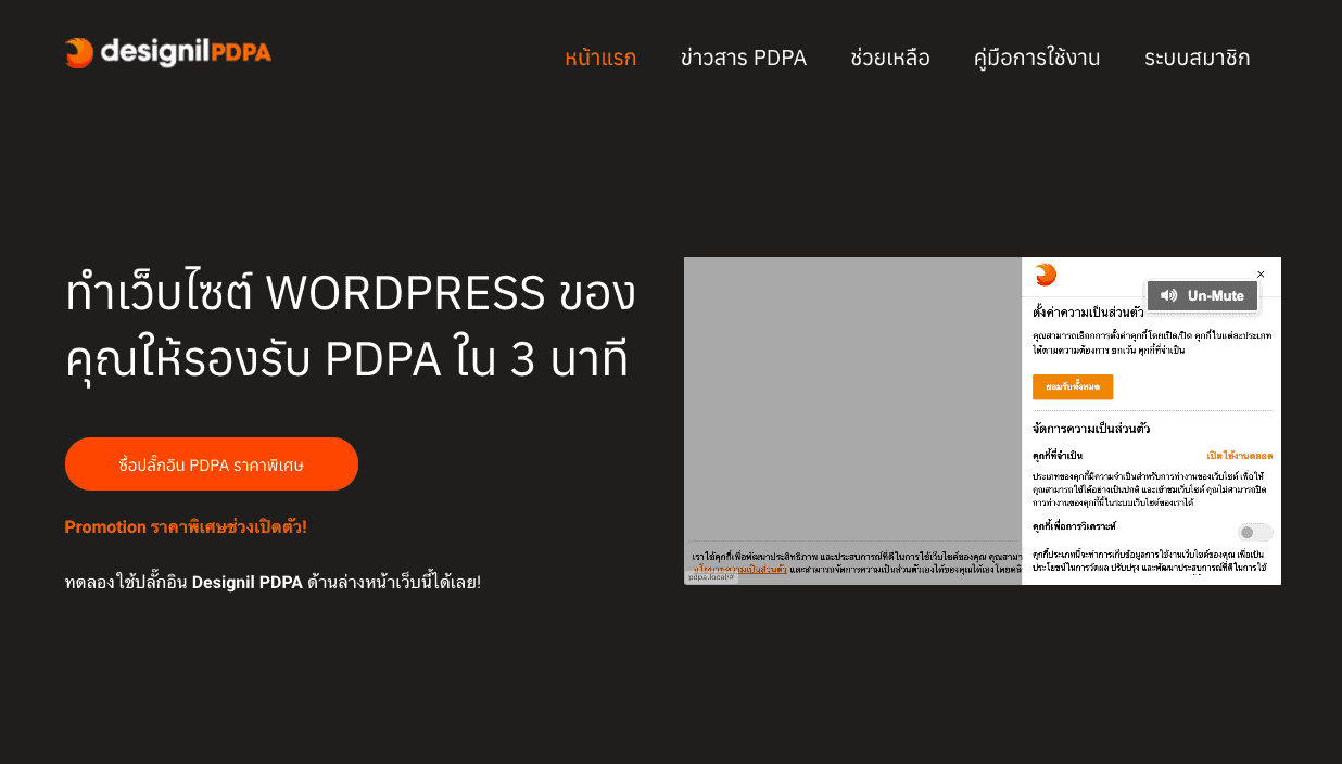 Designil PDPA WordPress plugin