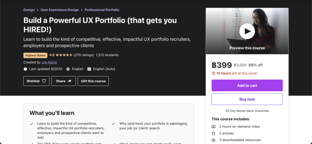 Build a powerful UX Portfolio (that gets you hired!)