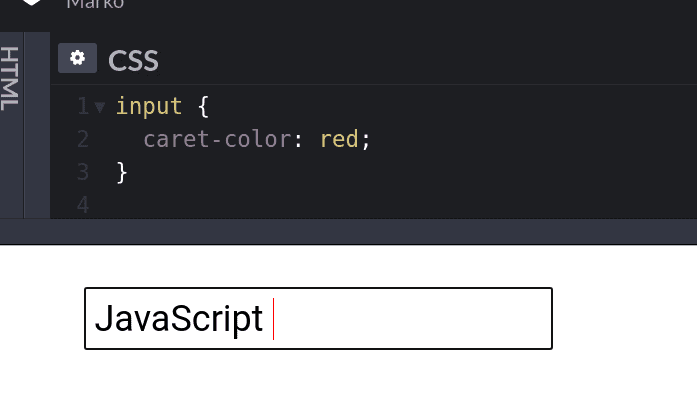CSS Caret-color