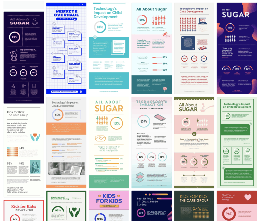 Canva infographic template free