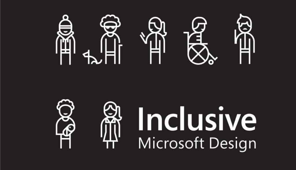 ภาพตัวอย่าง inclusive design จาก microsoft