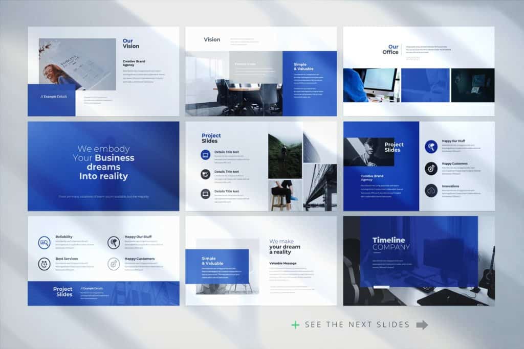 10 circle creative powerpoint template