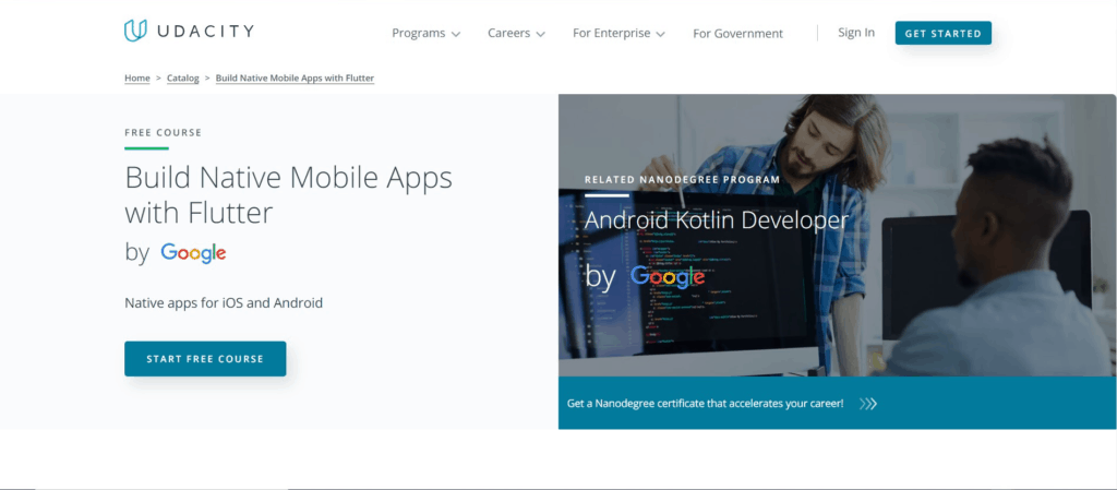 Build Native Mobile Apps with Flutter mobile development flutter คอร์ส เขียนแอพ