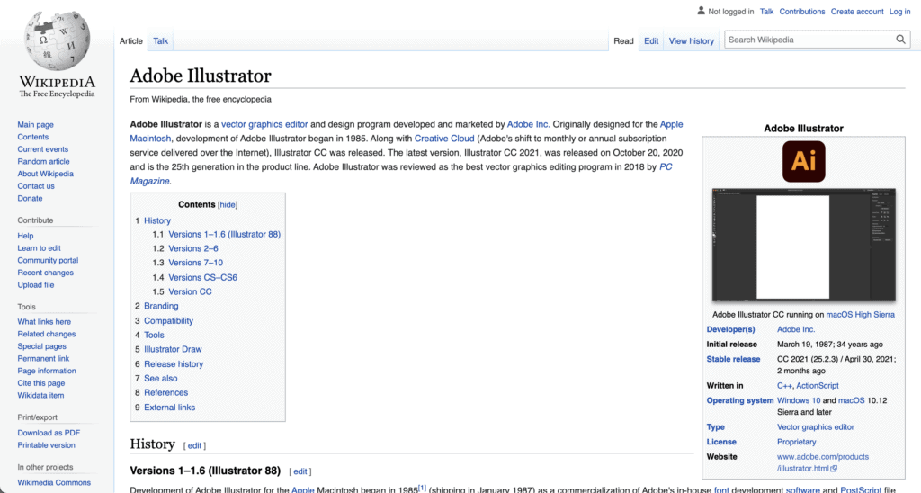 wikipedia website ระบบ search