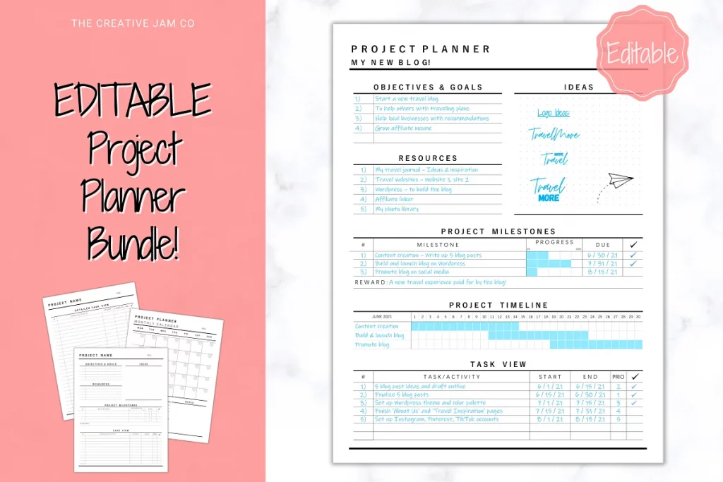 project planner goodnotes