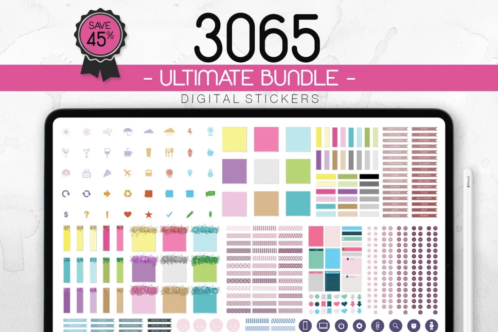 ultimate bundle sticker planner