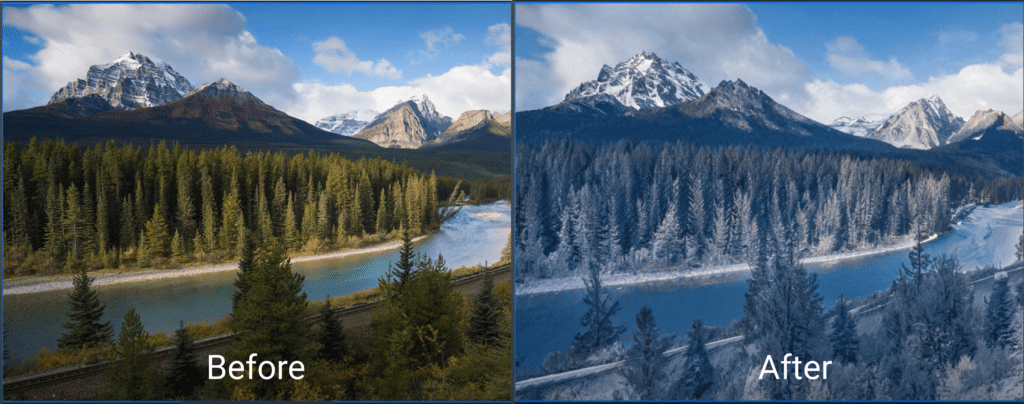 Landscape mixer neural filter  Photoshop 2020