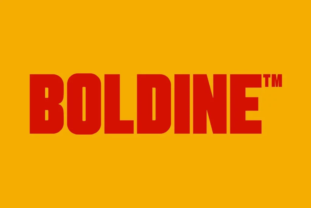 Boldline ฟอนต์ร้านอาหารฟาสต์ฟู้ด
