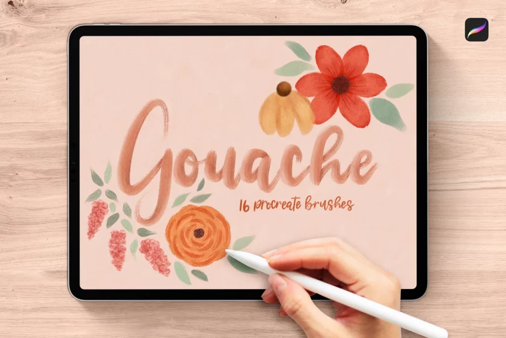 gouache brushes for procreate