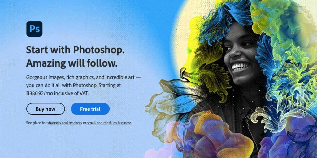 โปรแกรมออกแบบ Graphic - Adobe Photoshop