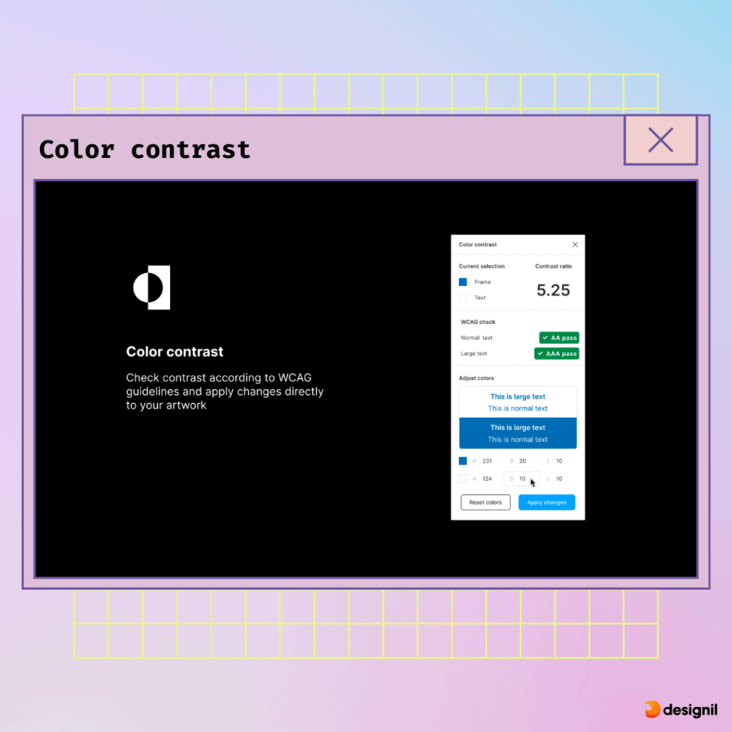 Color contrast plugins