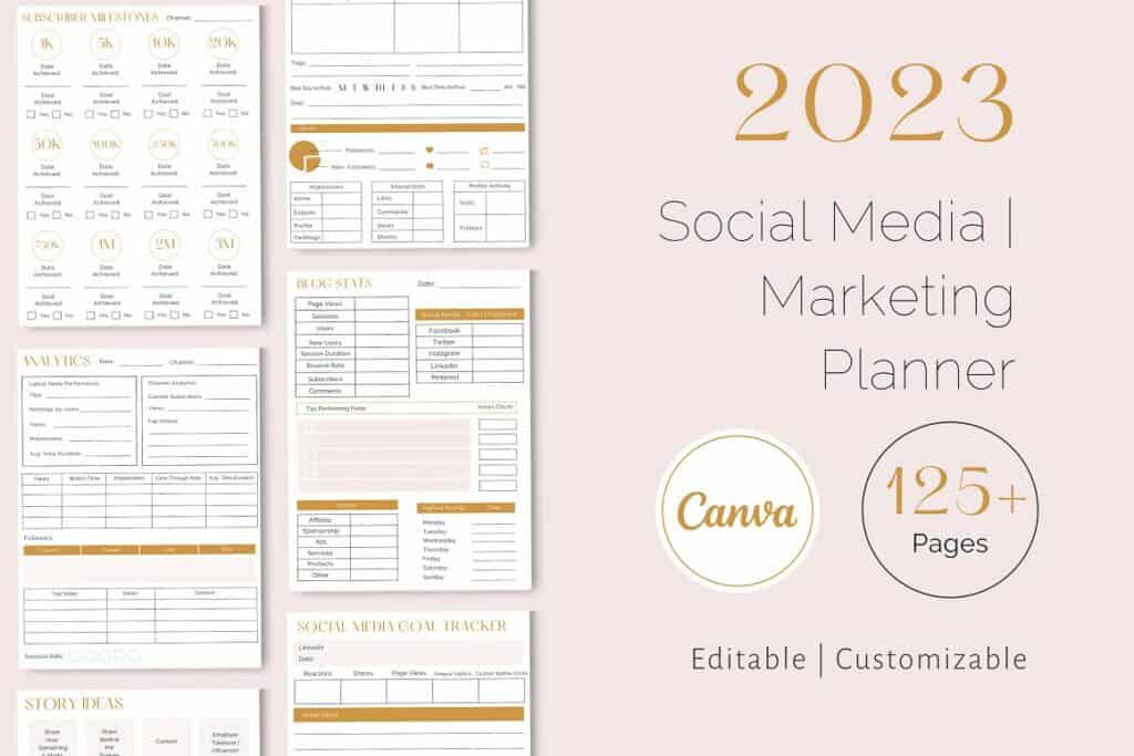 2023 Social Media Marketing Planner