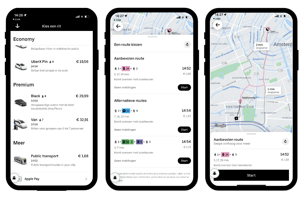 Now in the Uber app you can plan your trip by public transport | Uber Blog