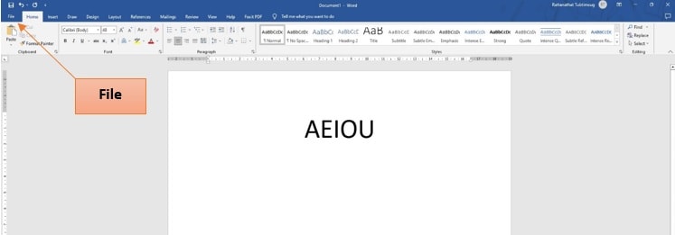 สร้างไฟล์ PDF ด้วยโปรแกรม Microsoft Word
