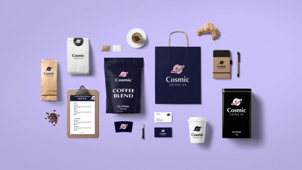 cosmic coffee - looka ai design
