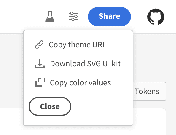 share color palette to team