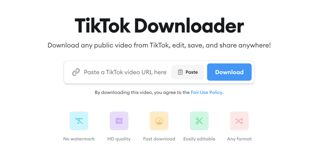 tiktok downloader with no watermark ดาวน์โหลด Tiktok แบบไม่มีลายน้ำ