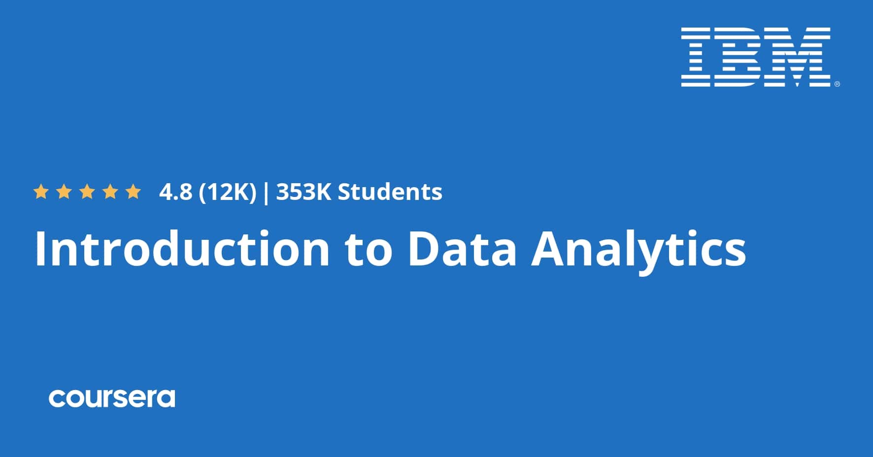 Introduction to Data Analytics | Coursera